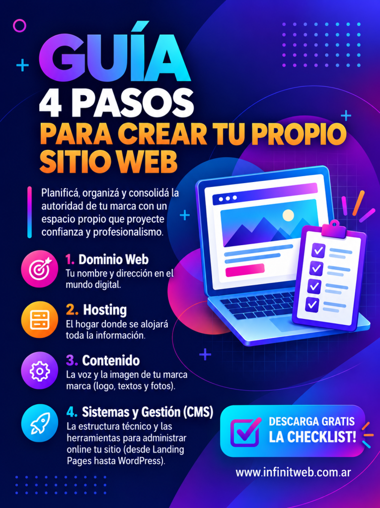 Guía 4 Pasos para crear tu sitio web propio