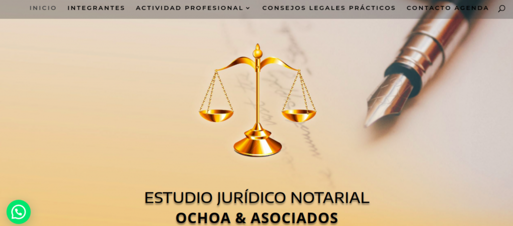 Sitio web en WordPress con DIVI para Estidio Juridico