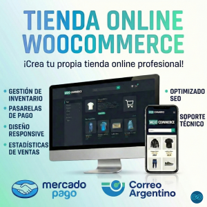 Home Servicio de diseño de tiendas online WooCommerce en Argentina con integración de Mercado Pago y Correo Argentino